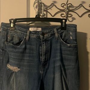 Flying Monkey Classic Blue Denim with Distressed Detail